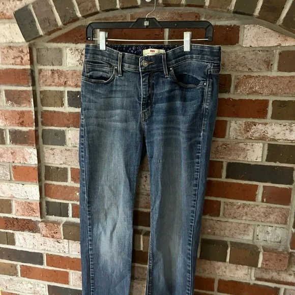 LEVIS Dark Blue Perfect Waist 525 Straight Leg Jeans size 10 - Picture 4 of 11